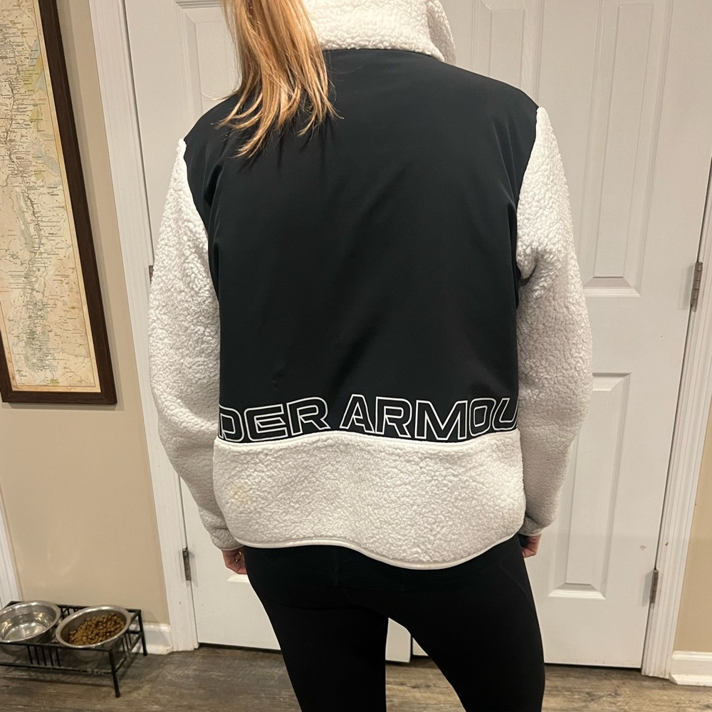 Under armor teddy jacket.